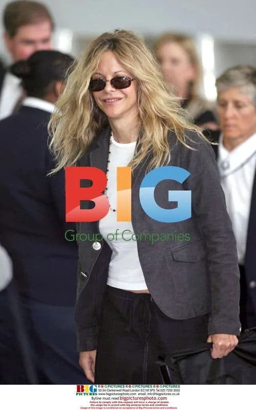 Meg Ryan departs JFK Airport