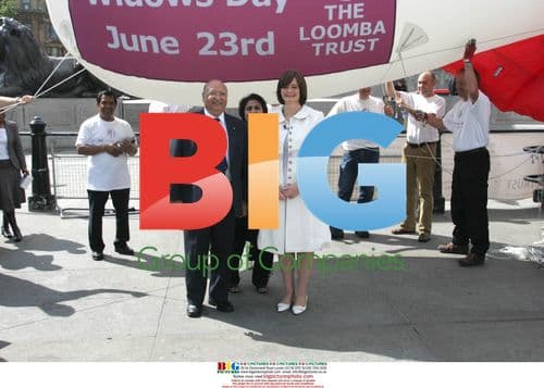 Cherrie Blair launching blimp