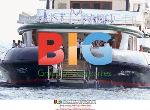 Newlyweds James Packer and Erica Baxter Swim at Eden Roc Hotel