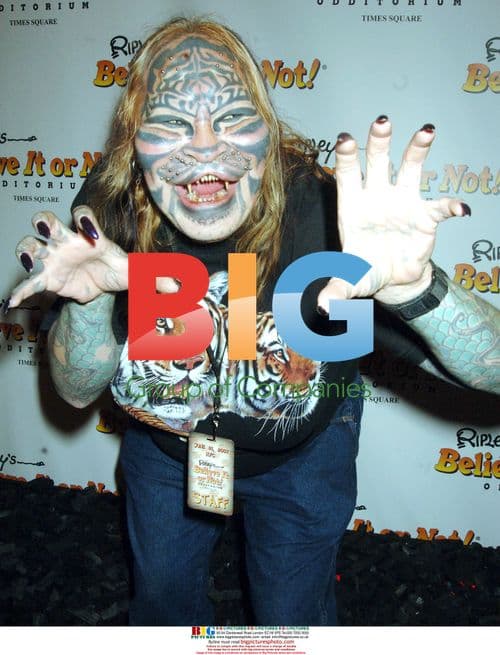 Dennis Avner "Cat Man" at Ripley's Party