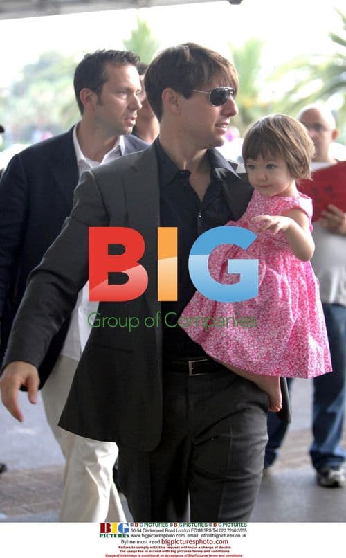 Tom Cruise and Suri Leaving Eden Roc