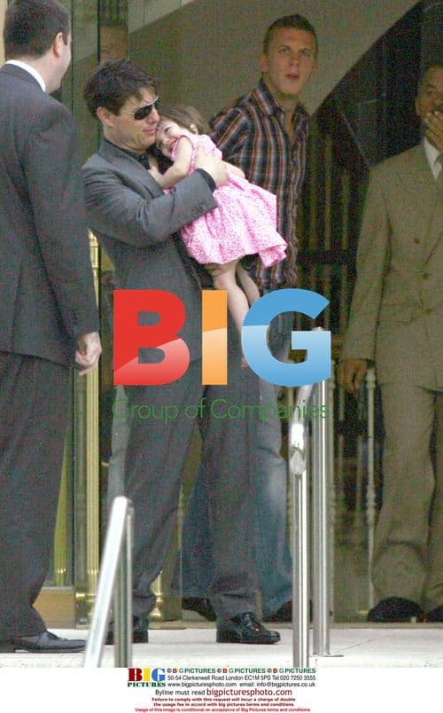 Tom Cruise and Suri Leaving Eden Roc
