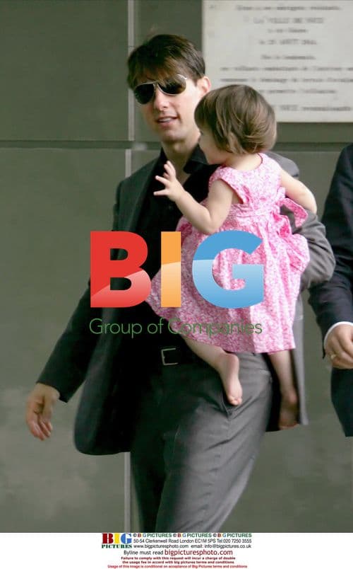 Tom Cruise and Suri Leaving Eden Roc