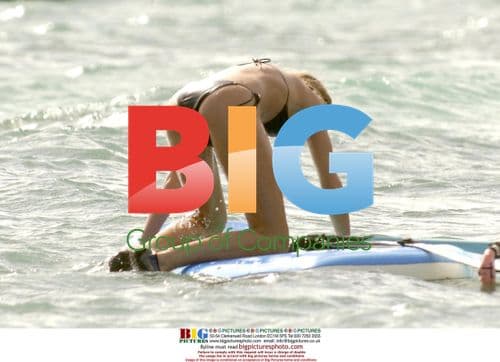 Gisele Bundchen Windsurfing in Saint Barthlmy