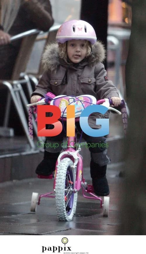 Misty Kyd riding bike in London