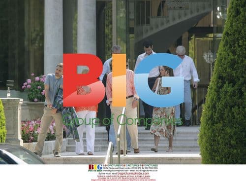 Guests leave James Packer and Erika Baxter's wedding