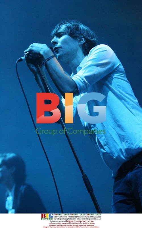 Thomas Mars of Phoenix Performing at Europe 2 Live in Paris