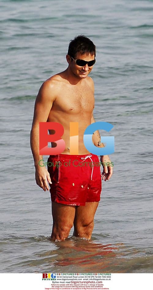 Frank Lampard and Elen Rives on family holiday in Spain