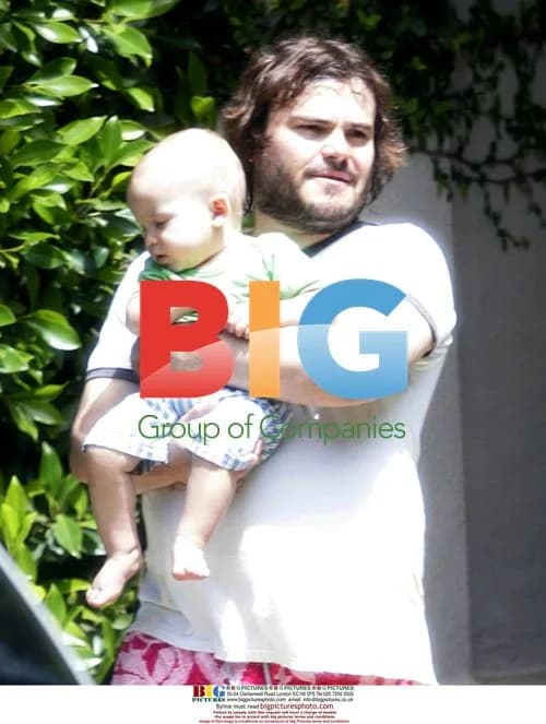 Jack Black steps out with family