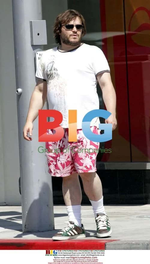 Jack Black steps out with family