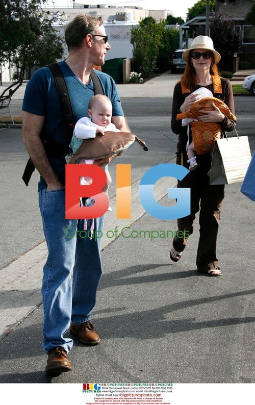 Marcia Cross and Family Shopping