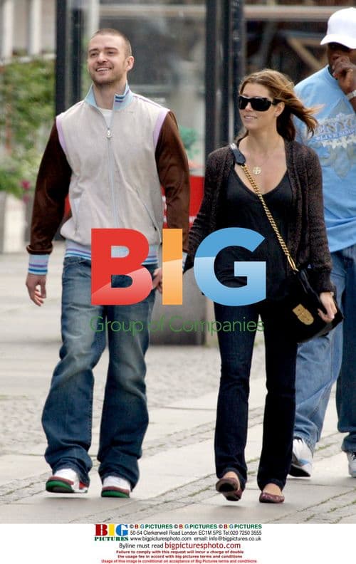 Justin Timberlake and Jessica Biel hold hands in Copenhagen