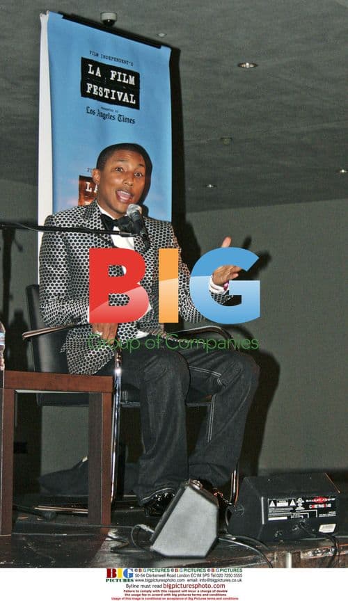 Pharrell Williams & Elvis Mitchell at 2007 LA Film Festival