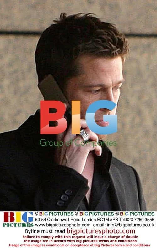 Brad Pitt Filming Softbank Commercial