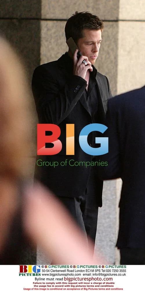 Brad Pitt filming Softbank commercial