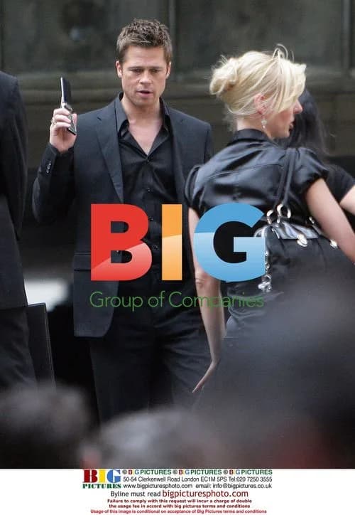 Brad Pitt films Softbank ad