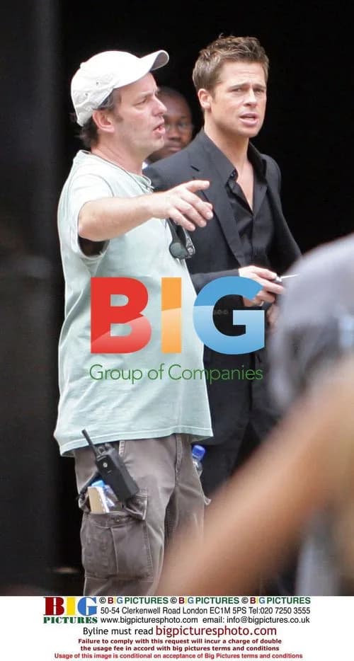 Brad Pitt filming Softbank commercial