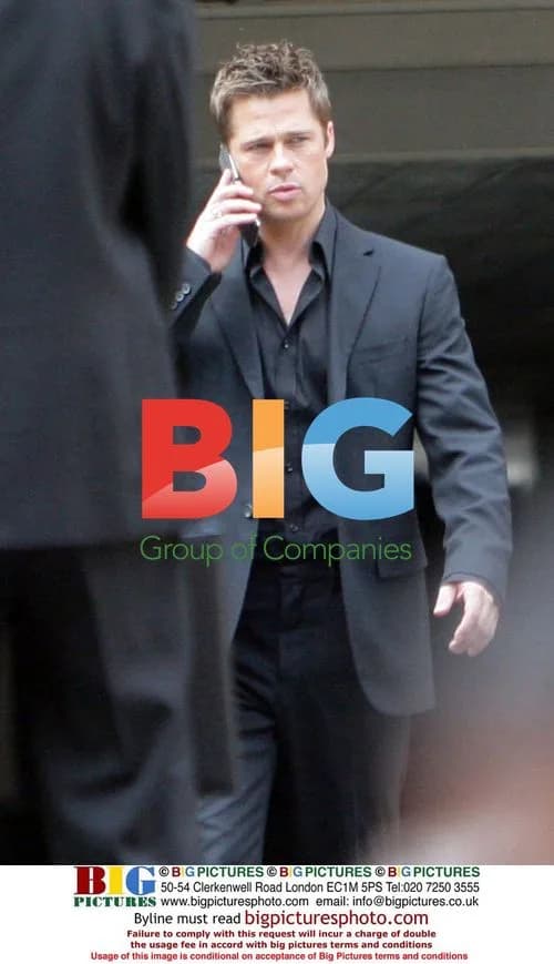 Brad Pitt films Softbank commercial