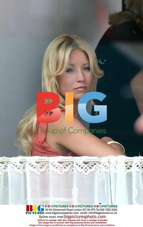 Denise Van Outen filming Morrisons advert
