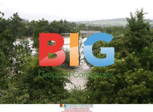 Flooded Brimington Road in Chesterfield