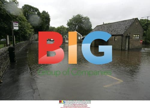 Severe weather floods A623 road in Baslow