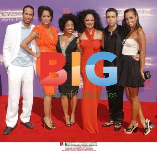 Diana Ross and Family at 2007 BET Awards