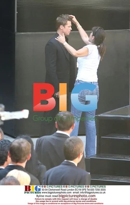 Brad Pitt Filming Softbank Commercial