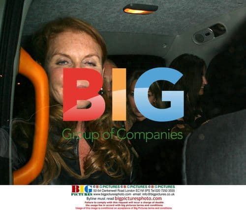 Dutchess of York leaving Cipriani Restaurant