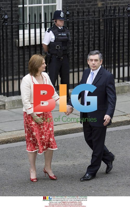 Gordon Brown Enters 10 Downing Street