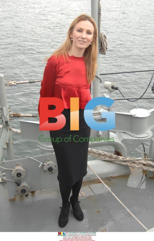 Lisa McCune on HMAS Melbourne