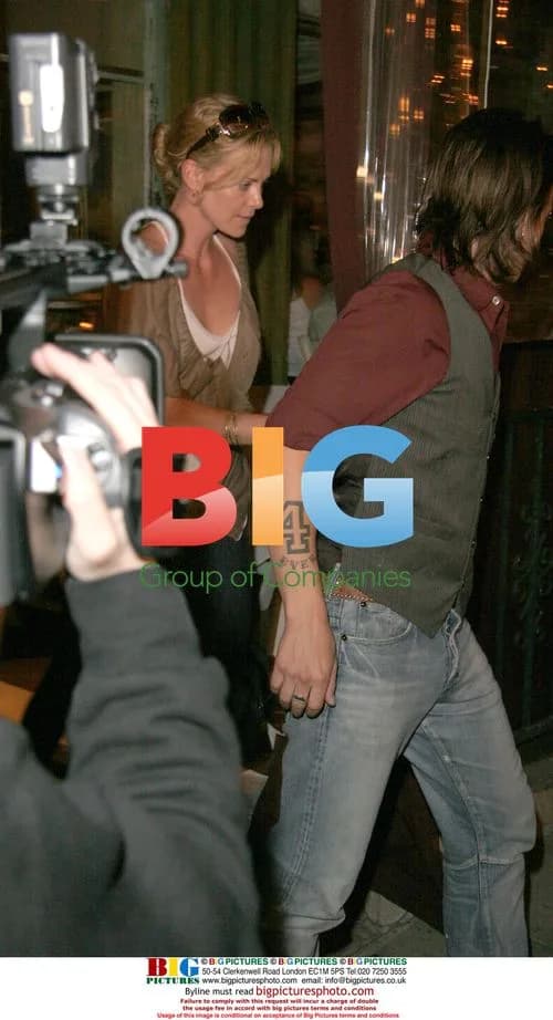 Charlize Theron Leaving Restaurant