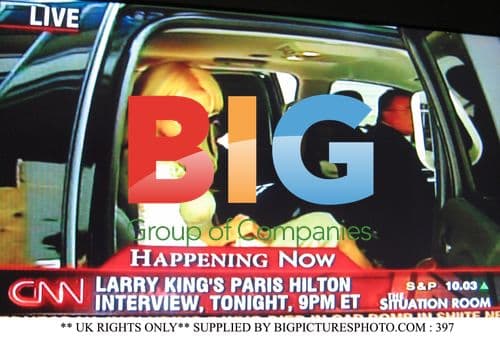 Paris Hilton Arrives at CNN for Larry King Interview