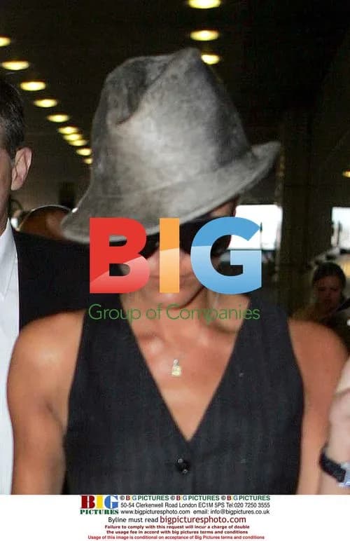 David and Victoria Beckham at Heathrow