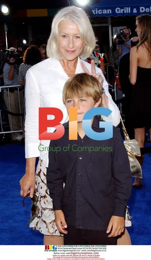 Helen Mirren and great-nephew at 'Transformers' premiere