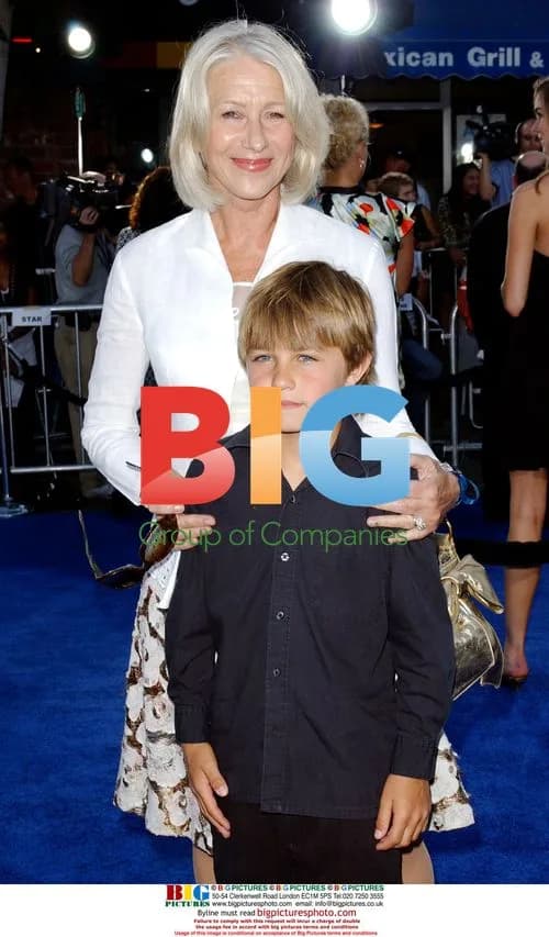 Helen Mirren and great-nephew at 'Transformers' premiere