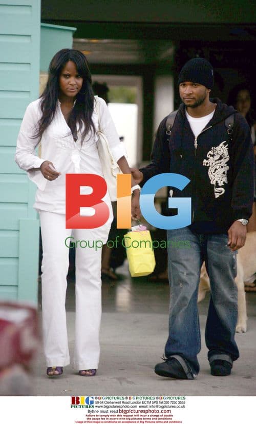 Usher and Tameka Arrive in St. Barts