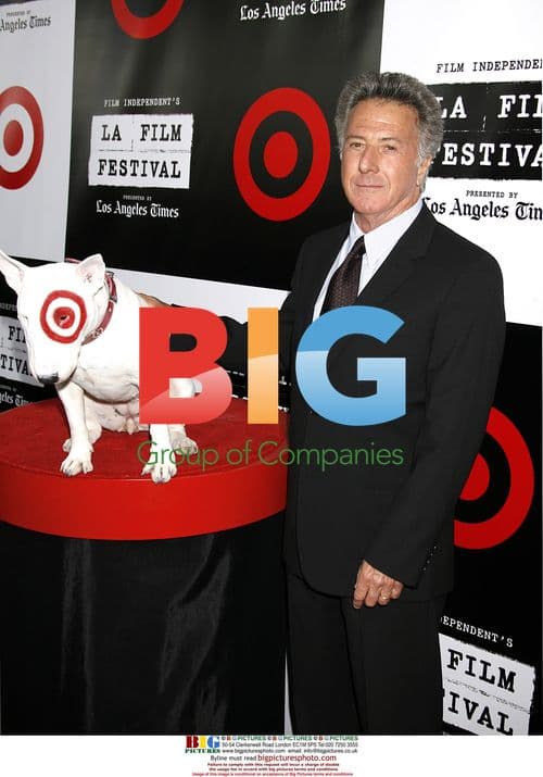Dustin Hoffman and Target Dog Bullseye at 2007 LA Film Festival