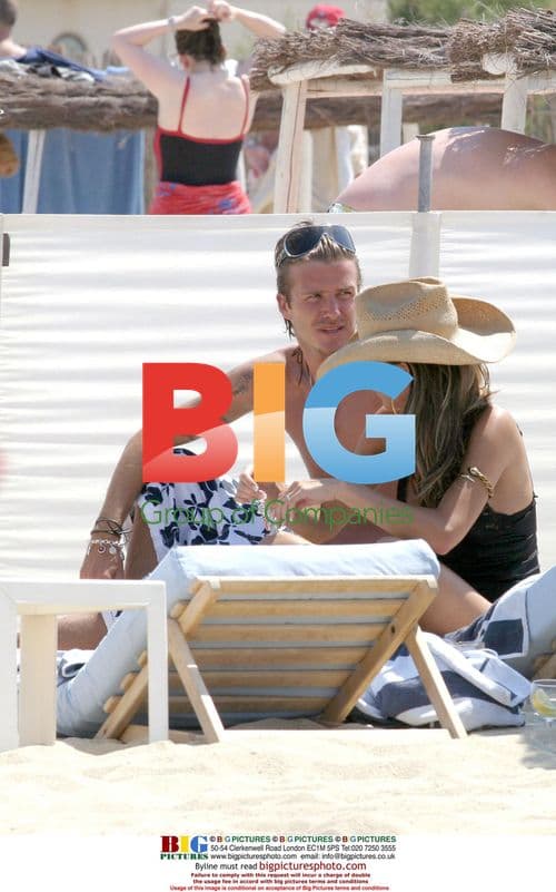 Beckham Couple Enjoy Holiday in Saint Tropez