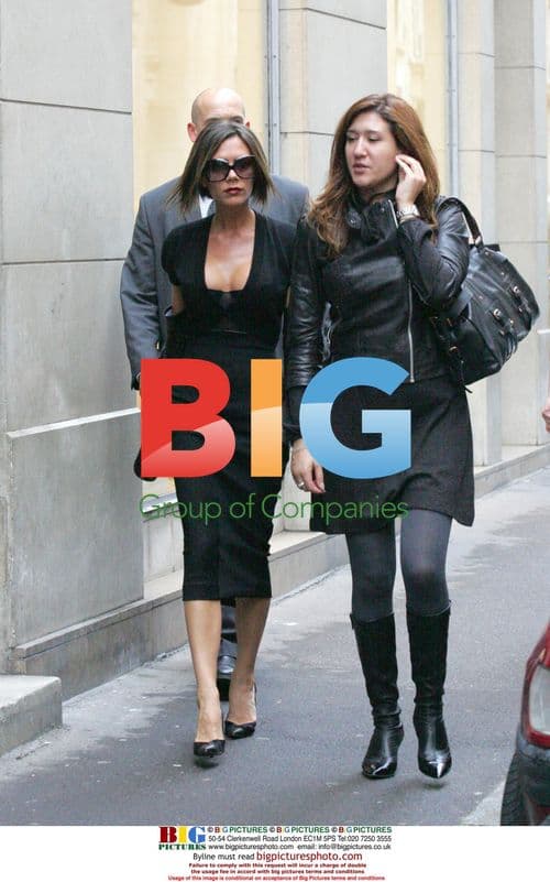 Victoria Beckham and Katie Holmes Paris Shopping