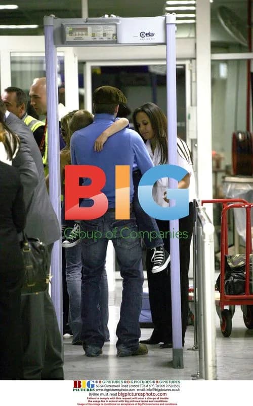 Beckhams Depart Nice Airport