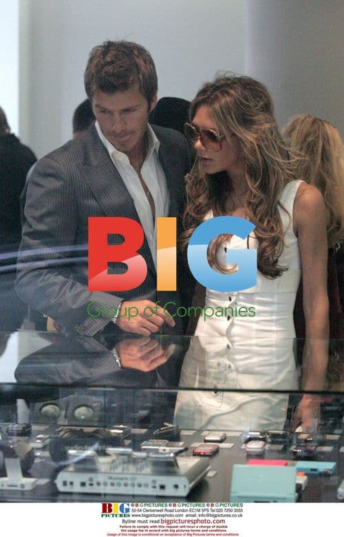 David and Victoria Beckham shop in Paris