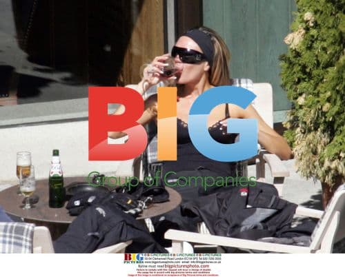 Victoria Beckham and Son on Ski Holiday