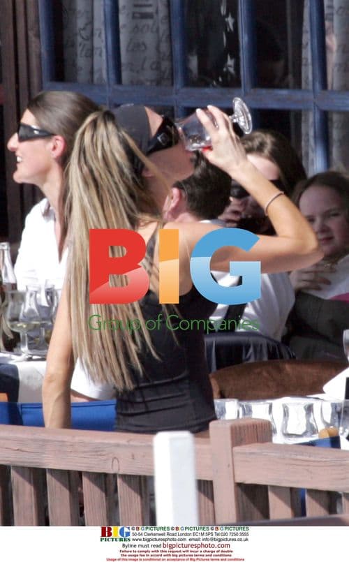 Victoria Beckham on holiday with son