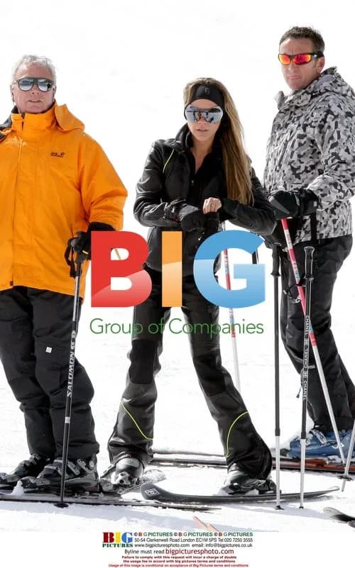 Victoria Beckham Skis with Son Brooklyn