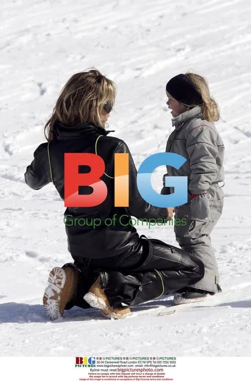 Victoria Beckham and kids depart Baqueira Beiret in Spain