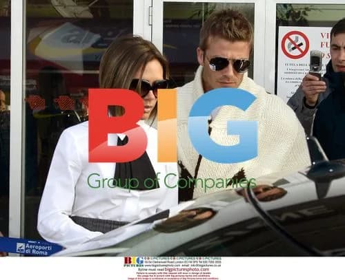 Victoria & David Beckham arrive in Rome