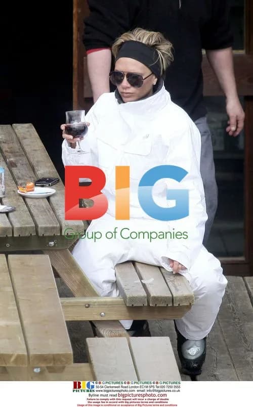 Victoria Beckham on ski holiday with family