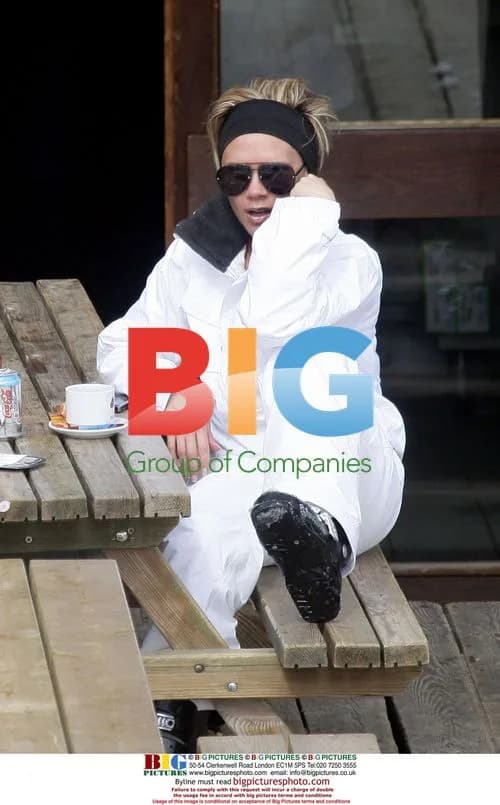 Victoria Beckham and Family in Courchevel