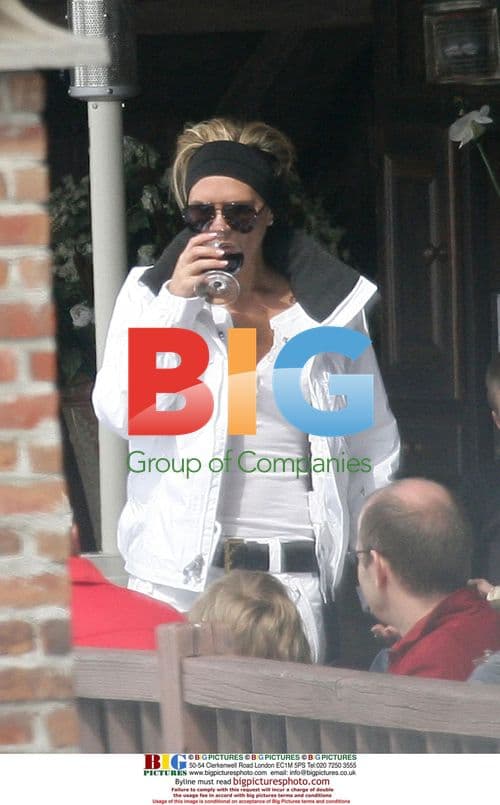 Victoria Beckham with family in Courchevel