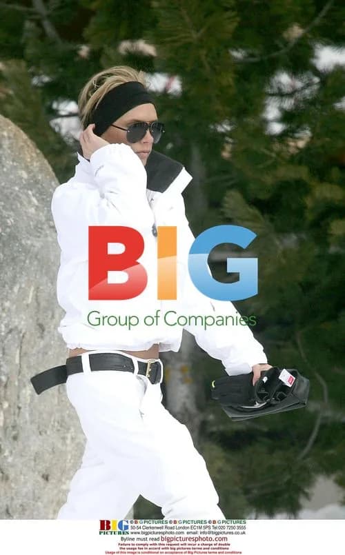 Victoria Beckham with Family in Courchevel